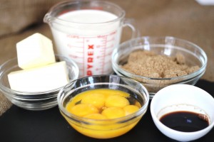 Butterscotch Pots de Crème with Caramel Sauce