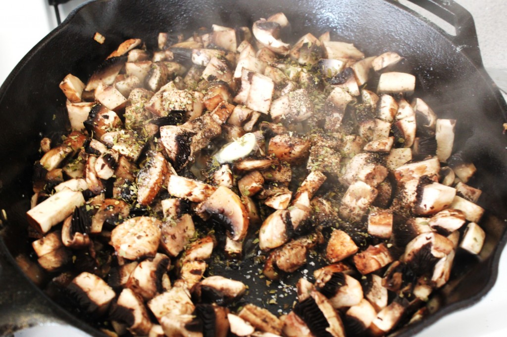 mushroom and onion cassoulet