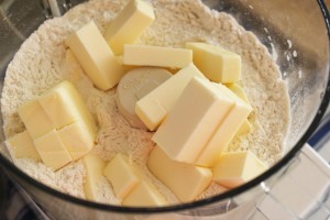 caramelized onion, mushroom and goat cheese galette