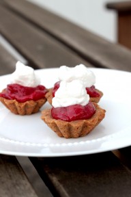 cranberry orange curd tartlets