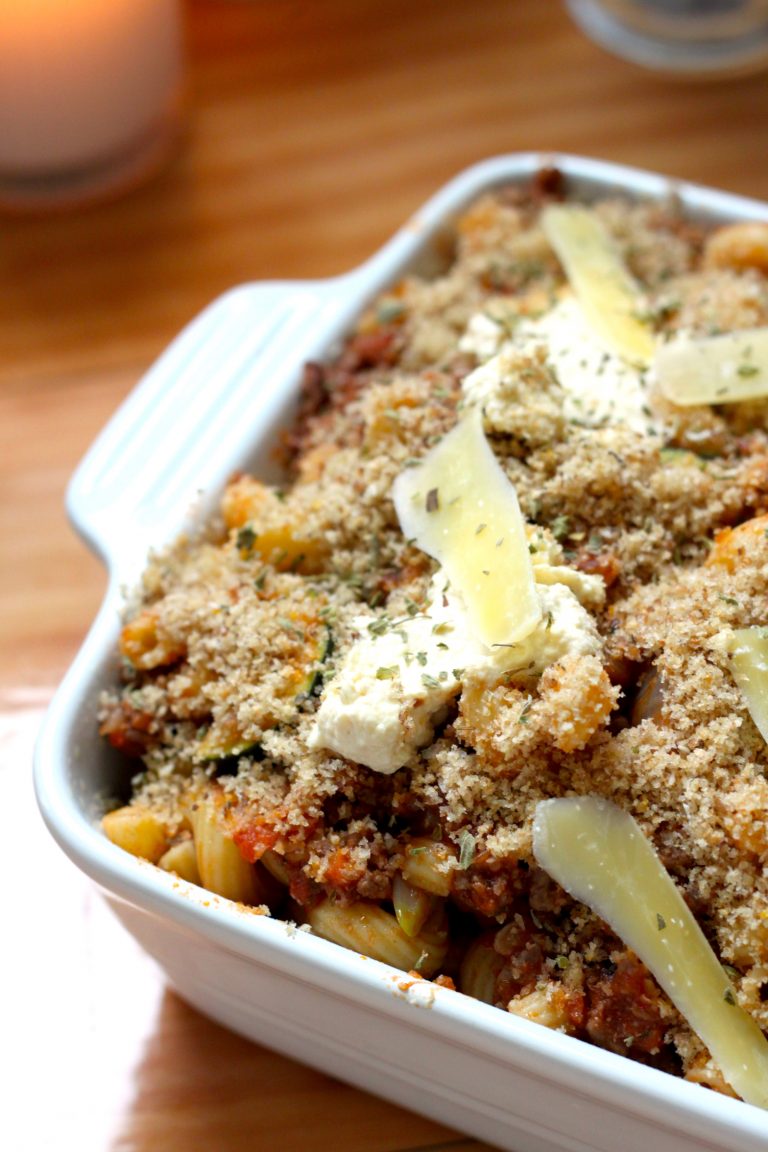 Fresh Ricotta & Zucchini Pasta Bake Elegant Made Easy by Jessica