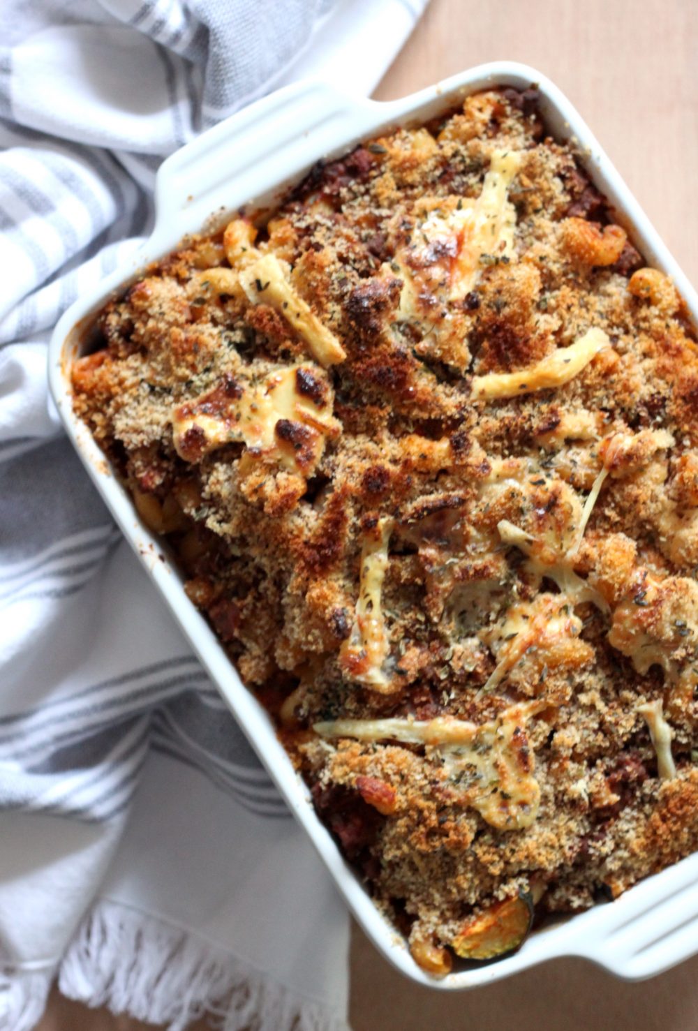 Fresh Ricotta & zucchini pasta bake