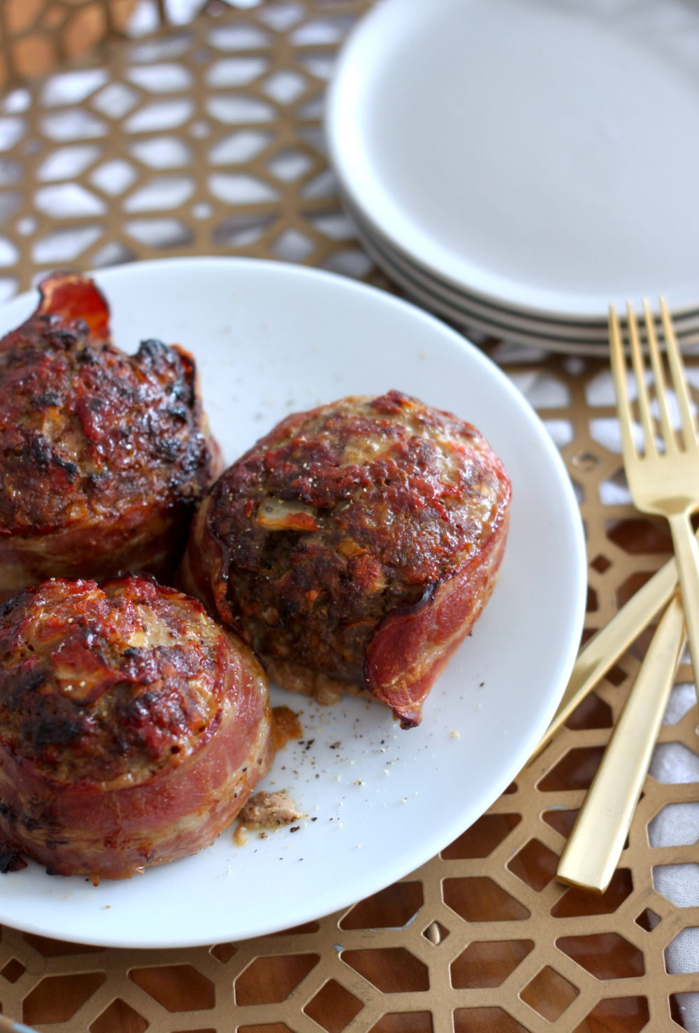 Bacon Wrapped Meatloaf Balls